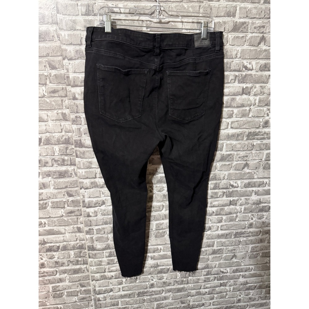 American Eagle Black Jegging with Destruction - Picture 2 of 4